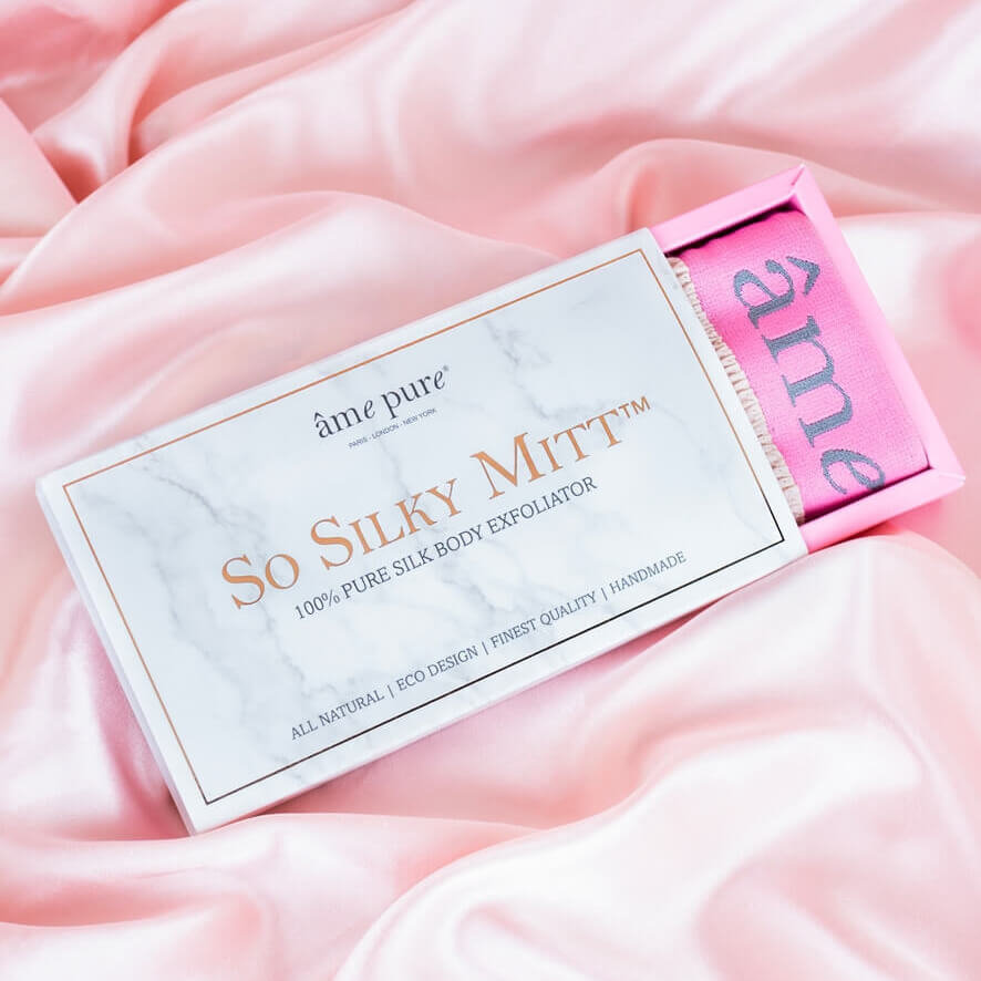 So Silky Mitt™️ | Exfoliating Scrub Mitt 100% Silk